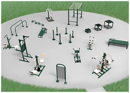 Outdoor Gym Equipment Set