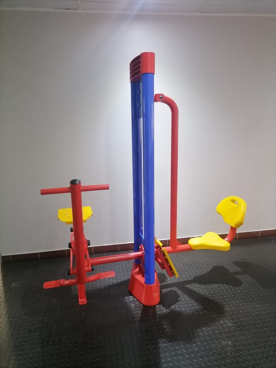 Double Big 5 Pole Attached Set Outdoor Gym Equipment Gym Fab