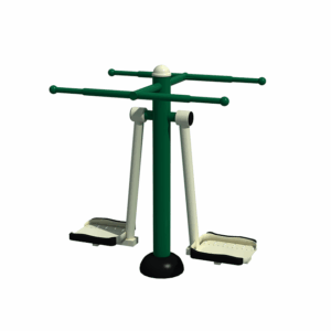double air skier outdoor gym equipment 2
