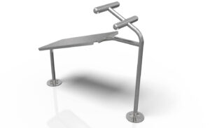 GF-ST1359 Single Sit Up Stainless Steel Outdoor Gym Equipment