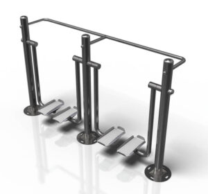 GF-ST5233 Double Airwalker Stainless Steel Outdoor Gym