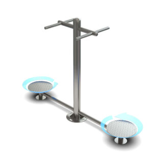 GF-ST5245 Hip Twister Stainless Steel Outdoor Gym
