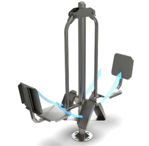 GF-ST5238 Double Leg press Stainless Steel Outdoor Gym