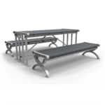 Long Picnic Table with Benches GF-027 Outdoor Picnic Tables