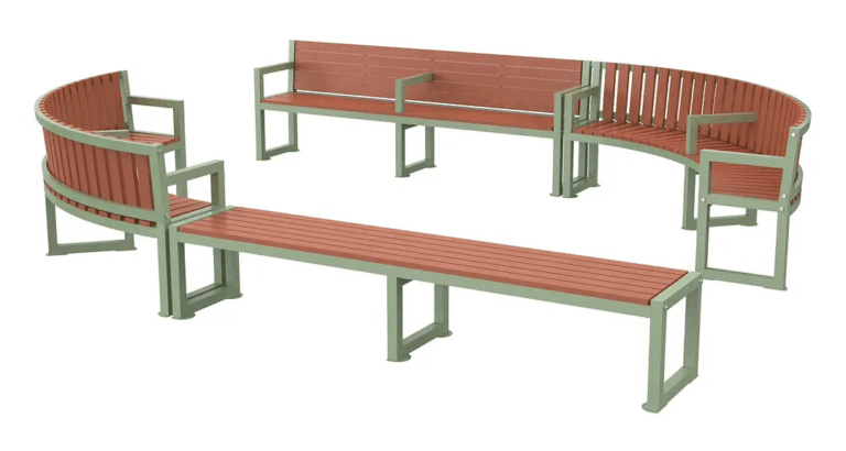 Metal Picnic Bench Set GF-704