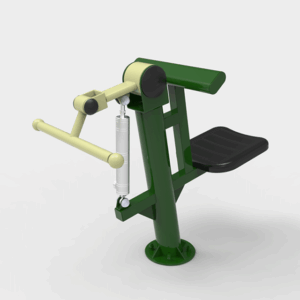 resistance bicep curl outdoor gym equipment