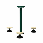Triple hip twister outdoor gym equipment