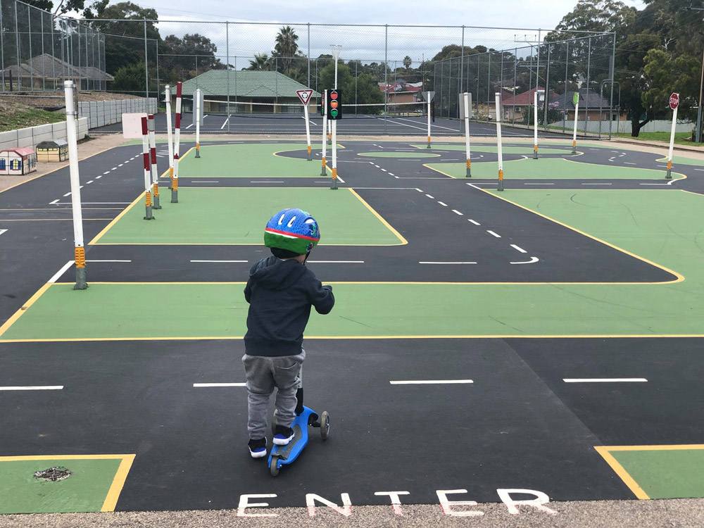 School Bike tracks for Education playgrounds throughout South Africa.